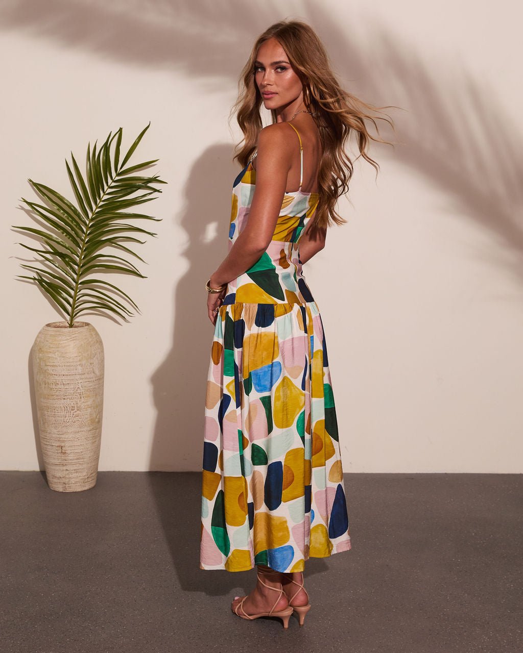 Sunset Reservation Abstract Print Maxi Dress - Image 4